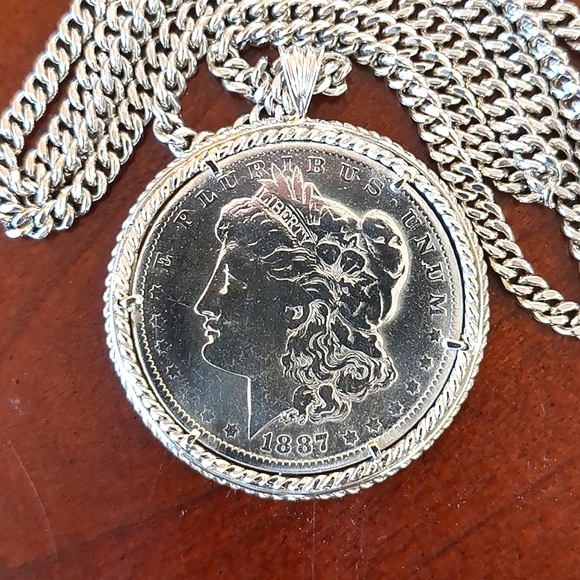 Morgan Silver Dollar Necklace - Main Image